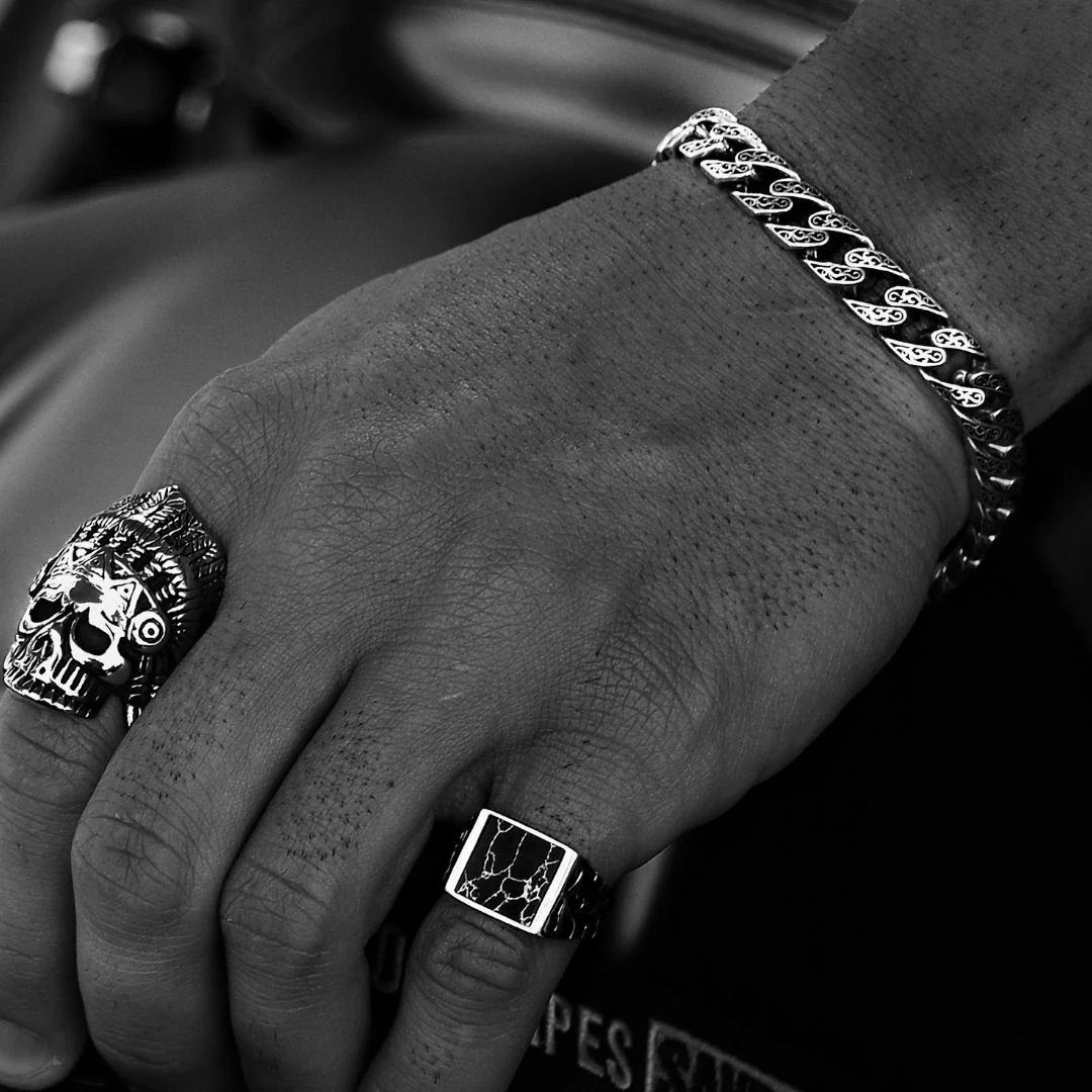 ANCIENT CUBAN. - 925 STERLING SILVER - Image 5
